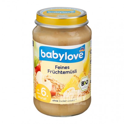 [2 pieces]Babylove German Fruit Cereal Puree over 6 months old