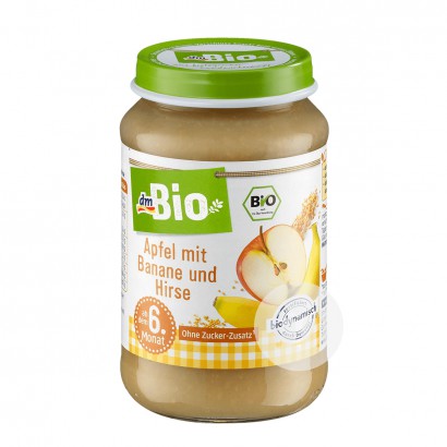 DmBio German Organic Apple Banana Millet Mix Puree over 6 months old