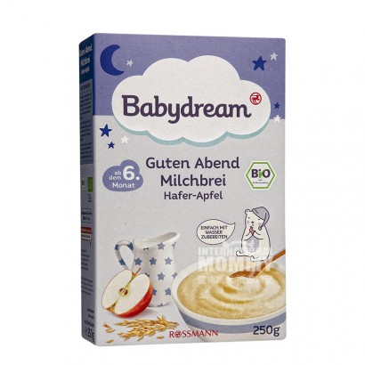 Babydream German Organic Apple Oat Milk Good Night Rice Noodles over 6 months old