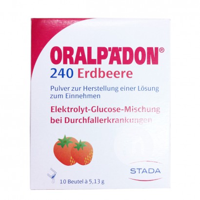 ORALPAEDON German Electrolyte Water for Infants with Diarrhea Strawberry Flavor