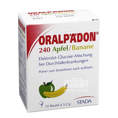 ORALPAEDON German Special Electrolyte Water for Infants and Babies with Diarrhea Banana and Apple Flavor