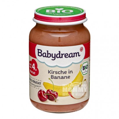 Babydream German Organic Cherry Apple Banana Mashed over 4 months old *6