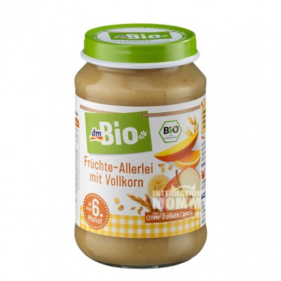 [4 pieces]DmBio German Organic Fruit Oatmeal Mix Puree over 6 months old