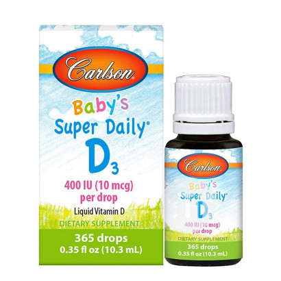 [2 pieces]Carlson American Baby Vitamin D3 Drops