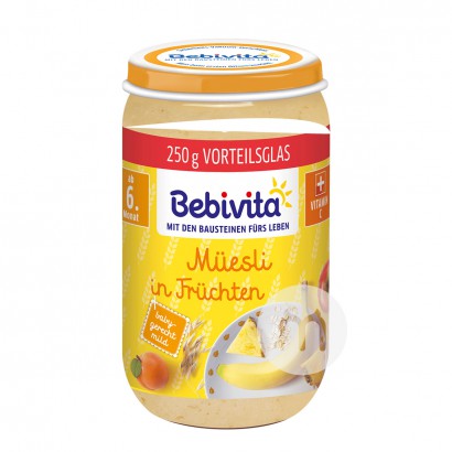 [4 pieces] Bebivita German Wheat Fruit Puree over 6 months
