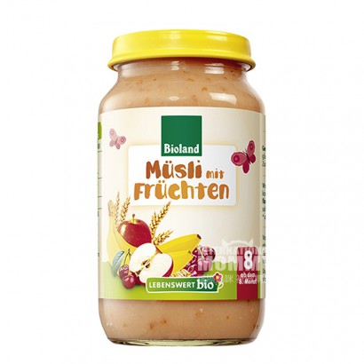[2 pieces]LEBENSWERT German Organic Fruit Cereal Mix Puree over 8 months old