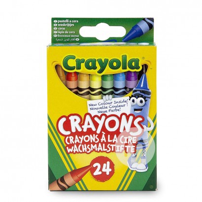Crayola American Children's Color Crayon Set 24 Colors Overseas Local Original