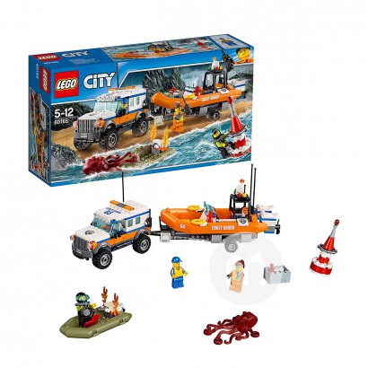 LEGO Danish city series SUV lifeboat 60165