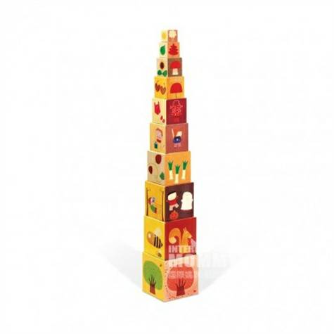 Janod French four seasons stack tower toy