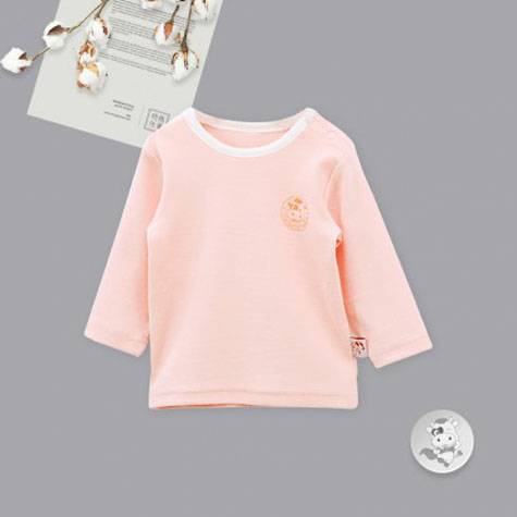 Verantwortung Baby boys and girls organic cotton long-sleeved bottoming shirt classic and simple