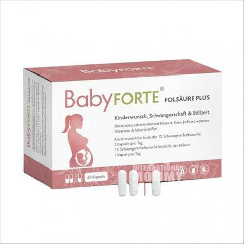 BabyFORTE German iron iodine vitamin folic acid capsules 60 tablets during pregnancy and lactation