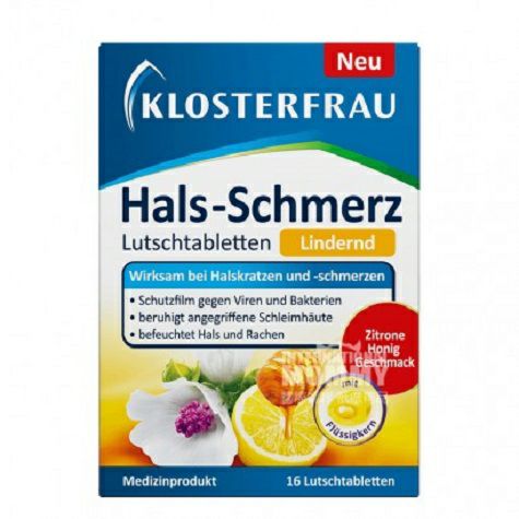 KLOSTERFRAU Germany sore throat lemon honey sandwich lozenge