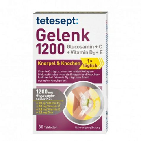 Tetesept Germany gelenk 1200 glucosamine bone joint knee nutrition tablet