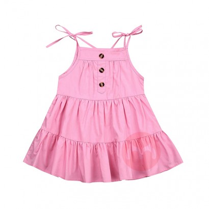 0-18 Months Online Comfortable Ribbons Sleeveless Kids Baby Girl Dress Summer Clothing