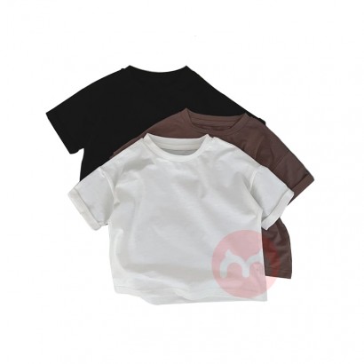 JINXI Cotton children's t-shirt blank loose version of the boy