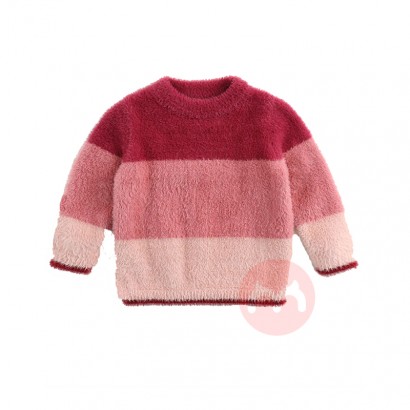 Misswinnie Matching color pullover girl winter