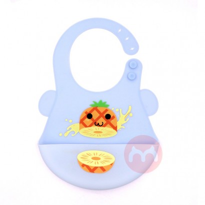 Legenday fruit pattern waterproof and oil proof baby silicone Bib