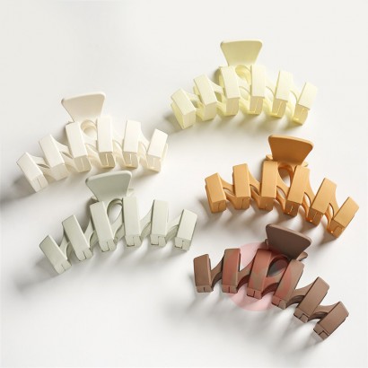 Wenbei solid color frosted hollow acrylic shark clip