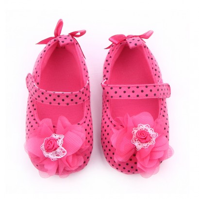 Miyuebb Lace flowers cute cotton baby girls shoes