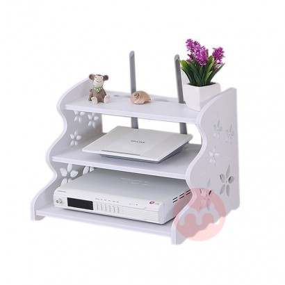 Multi function router set top box wall hanging storage rack