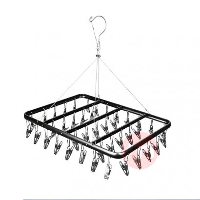 Outdoor clothes drying socks rack multi-functional iron frame 41 clips