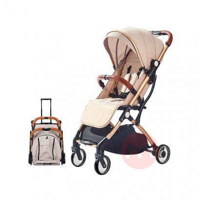 SONARIN is lightweight and can be folded into a one handed khaki stroller