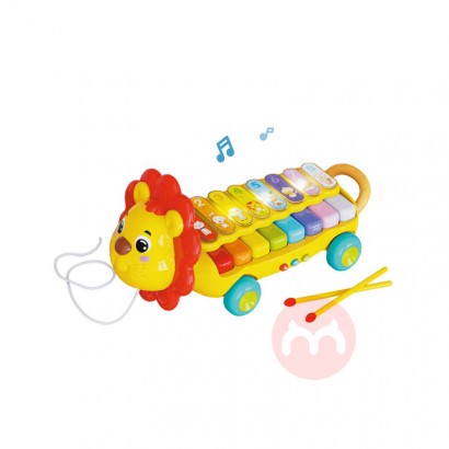 GOODWAY the little lion can drag the musical toy xylophone