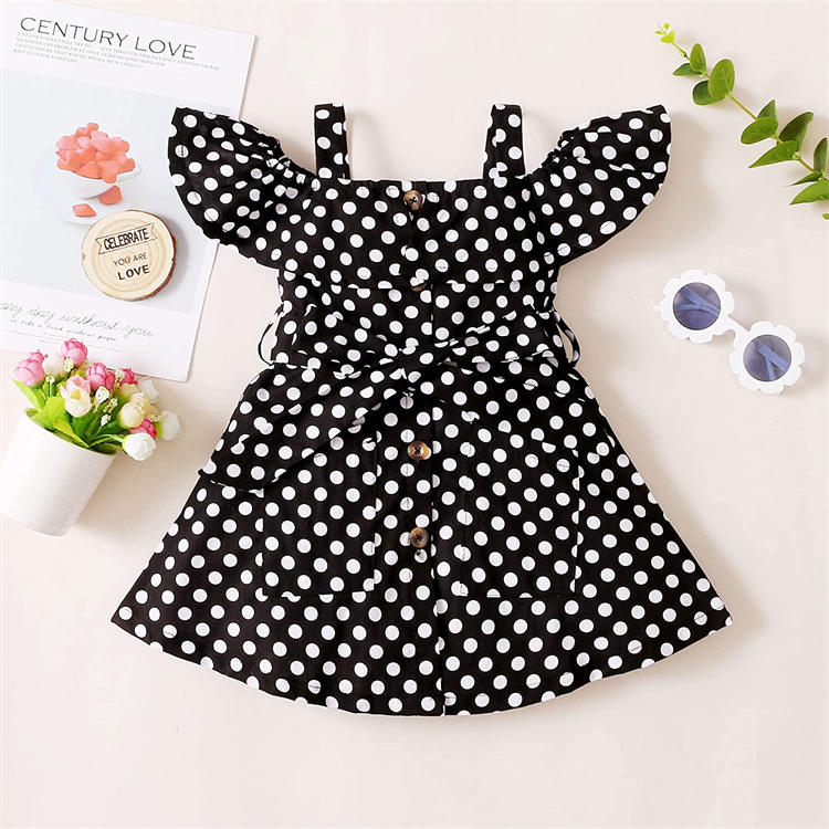 0-18 Months Hot Selling Comfortable Infant Kids Dot Summer Clothing Baby Girl Dress