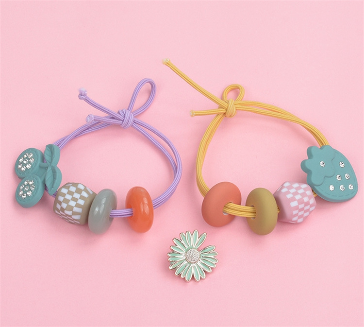 Children s Acrylic Beaded Handmade DIY Girl Beaded Necklace Bracelet Popular Headrope Early Education Puzzle Toy