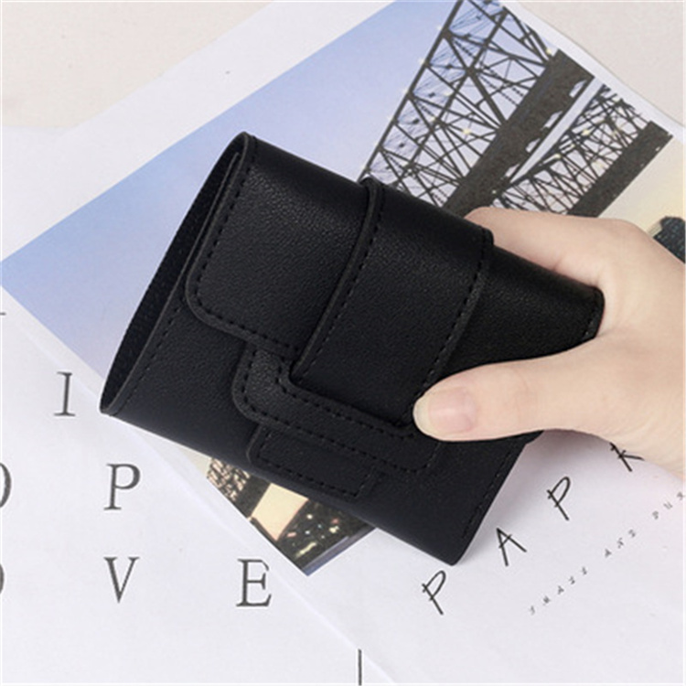 OEM Women Wallets 2021 New Luxury Brand Red Black Small Mini Coin Purse Hasp Card Holder Lady Wallet Zipper Female Leath