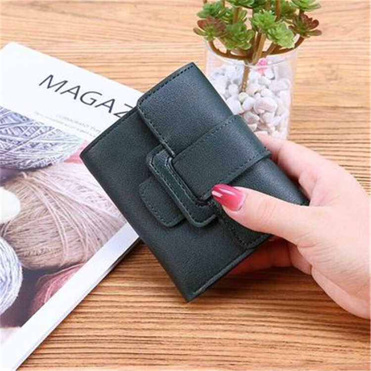 OEM Women Wallets 2021 New Luxury Brand Red Black Small Mini Coin Purse Hasp Card Holder Lady Wallet Zipper Female Leath
