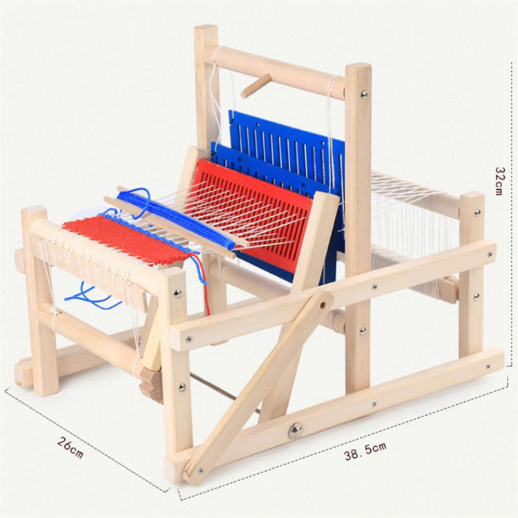 Wholesale traditional hand weaving loom mini DIY knit toy wooden carpet loom