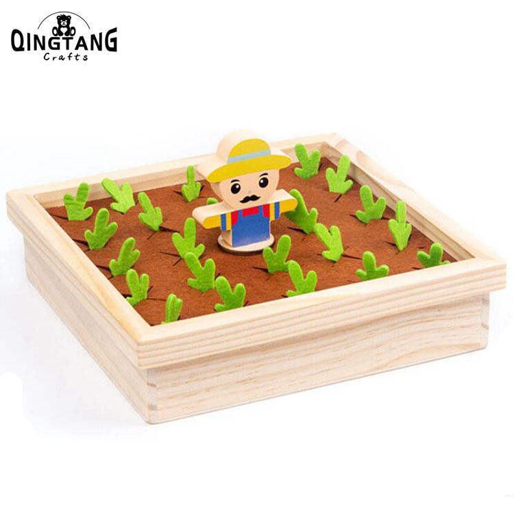 Concentration Training wooden memory chess radish pulling game carrot memory game