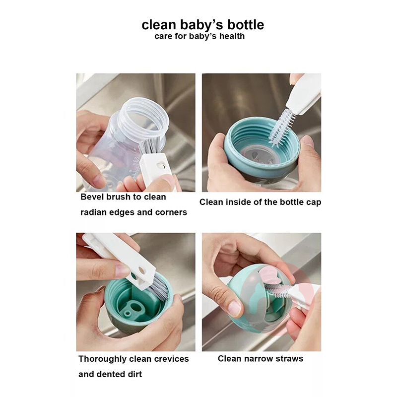 Tiny Cleaning Brush-Mini Multi-Functional Crevice Cleaning Brush Water Bottle Cleaning Tools