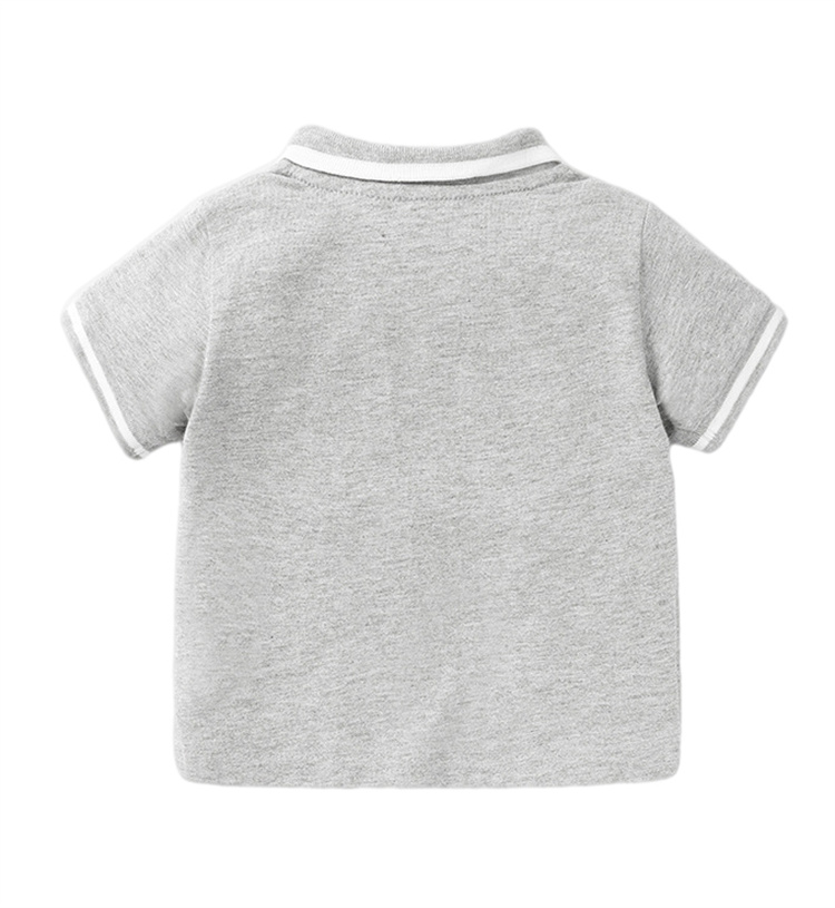 JINXI Striped cotton shirt comfortable soft casual boy T-shirt polo shirt