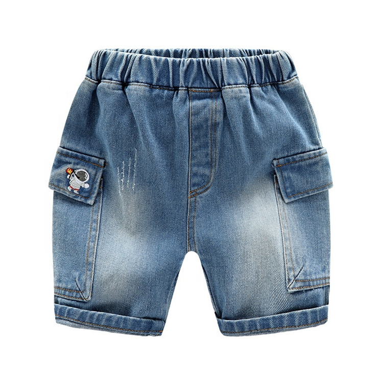 JINXI Stretch waist Jean shorts for boys worn Jean Shorts