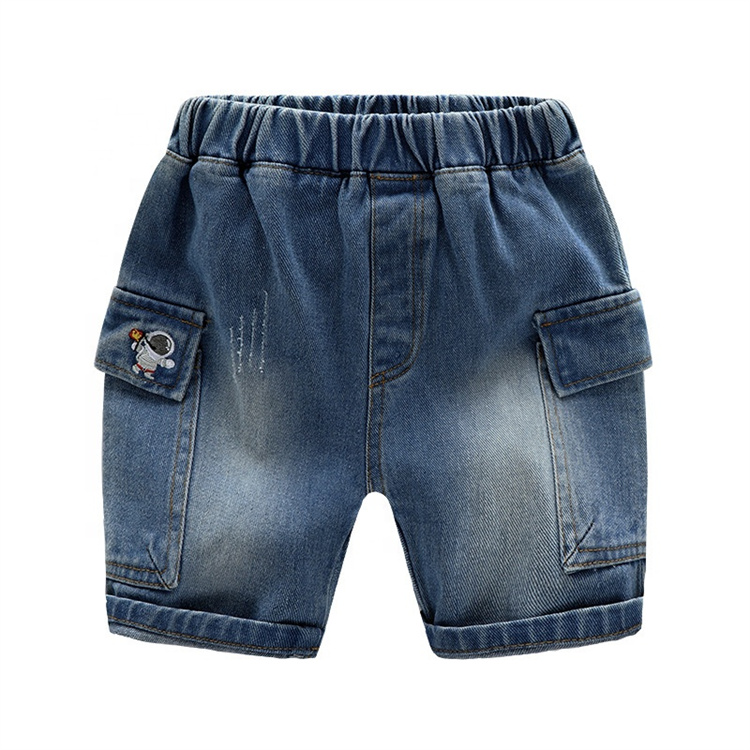 JINXI Stretch waist Jean shorts for boys worn Jean Shorts