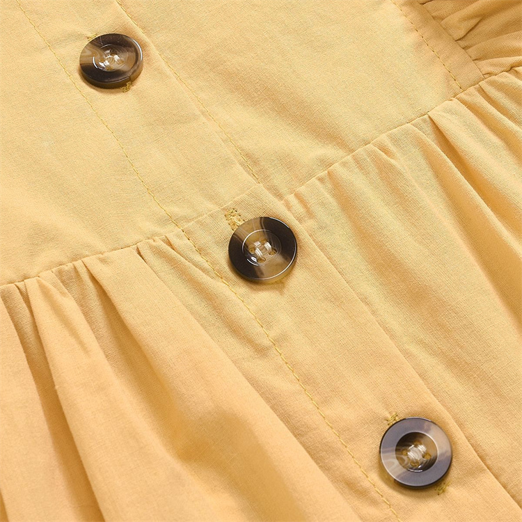 JINXI Autumn button-down frilly baby dress