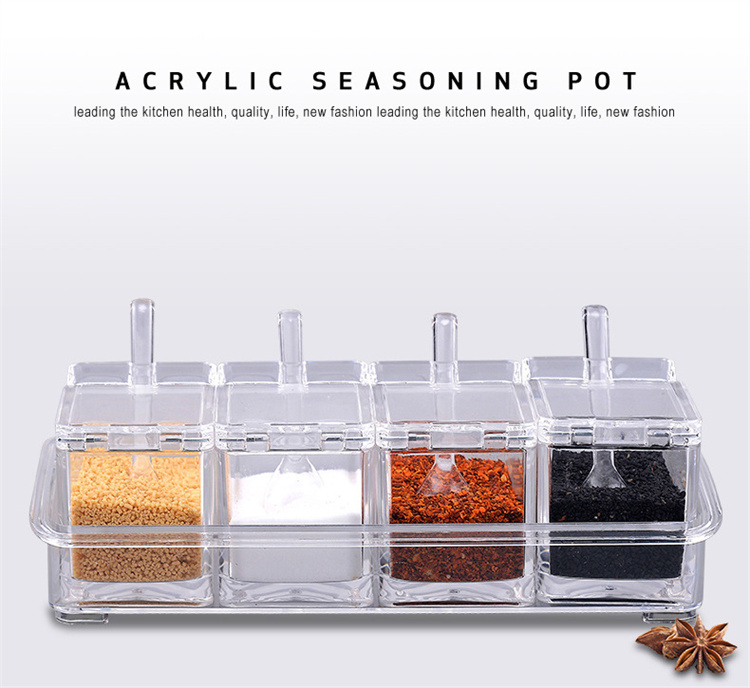 Transparent acrylic seasoning box