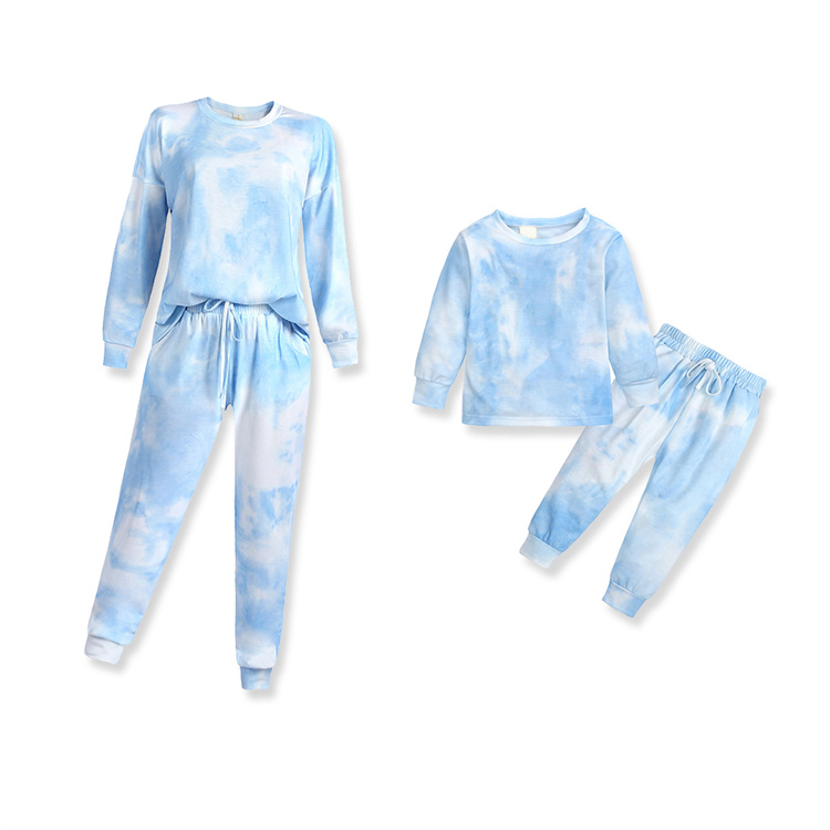 JINXI Tie-dye lady comfortable mom and I parent-child outfit