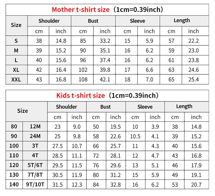 OEM Round Neck Sweet family tie-in clothes parent-child clothing