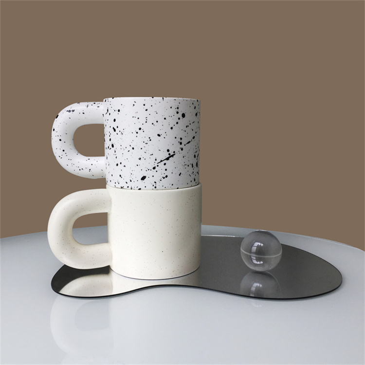 Splash ceramic coffee cup fat cup