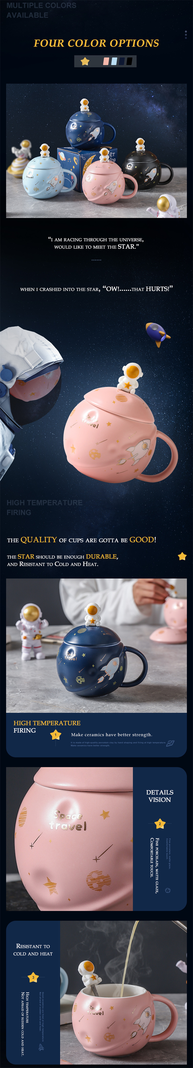 Creative Star planet round Mug