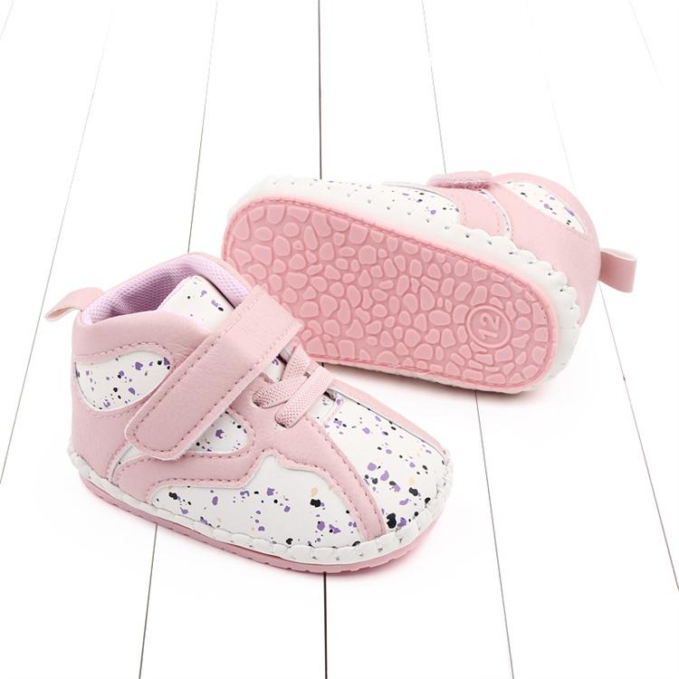 OEM 0-18 months spring and autumn fashion baby step kids shoes with non-slip rubber soles
