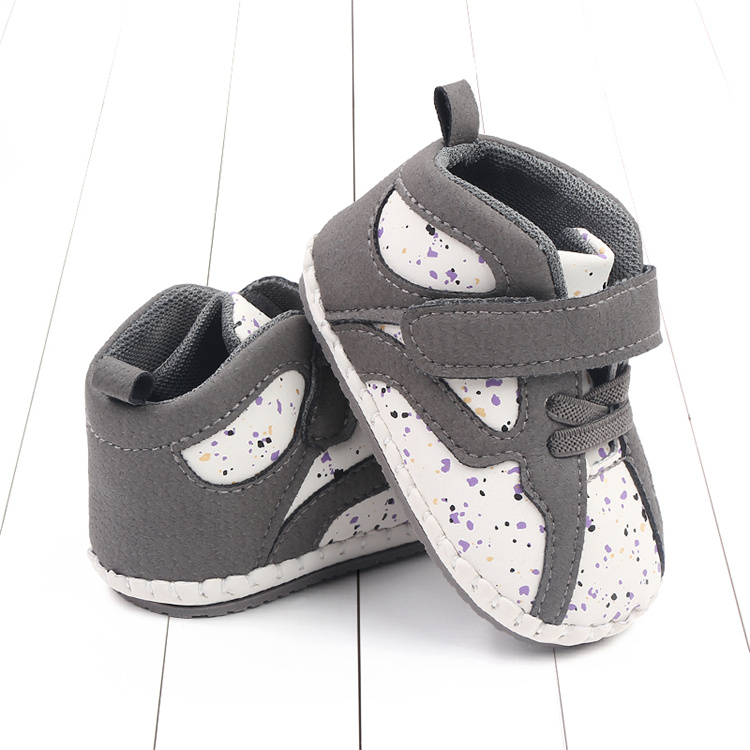 OEM 0-18 months spring and autumn fashion baby step kids shoes with non-slip rubber soles