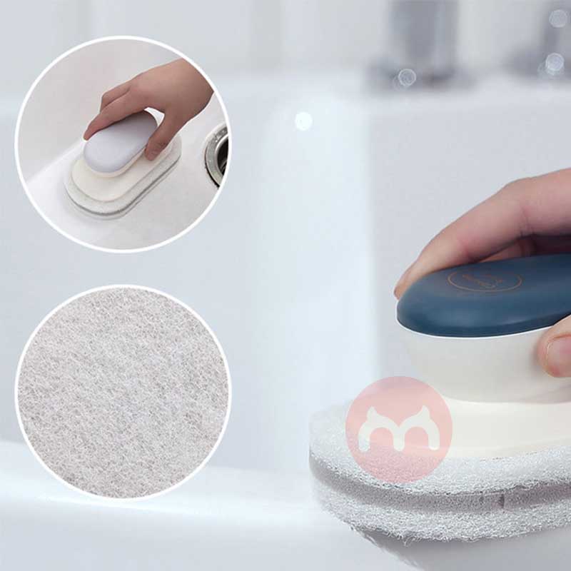 Multifunctional Household Kitchen Dishes Non-Stick Pans Sponge Cleaning Brush Comfort Grip Scouring Pad Sponge Brush wit