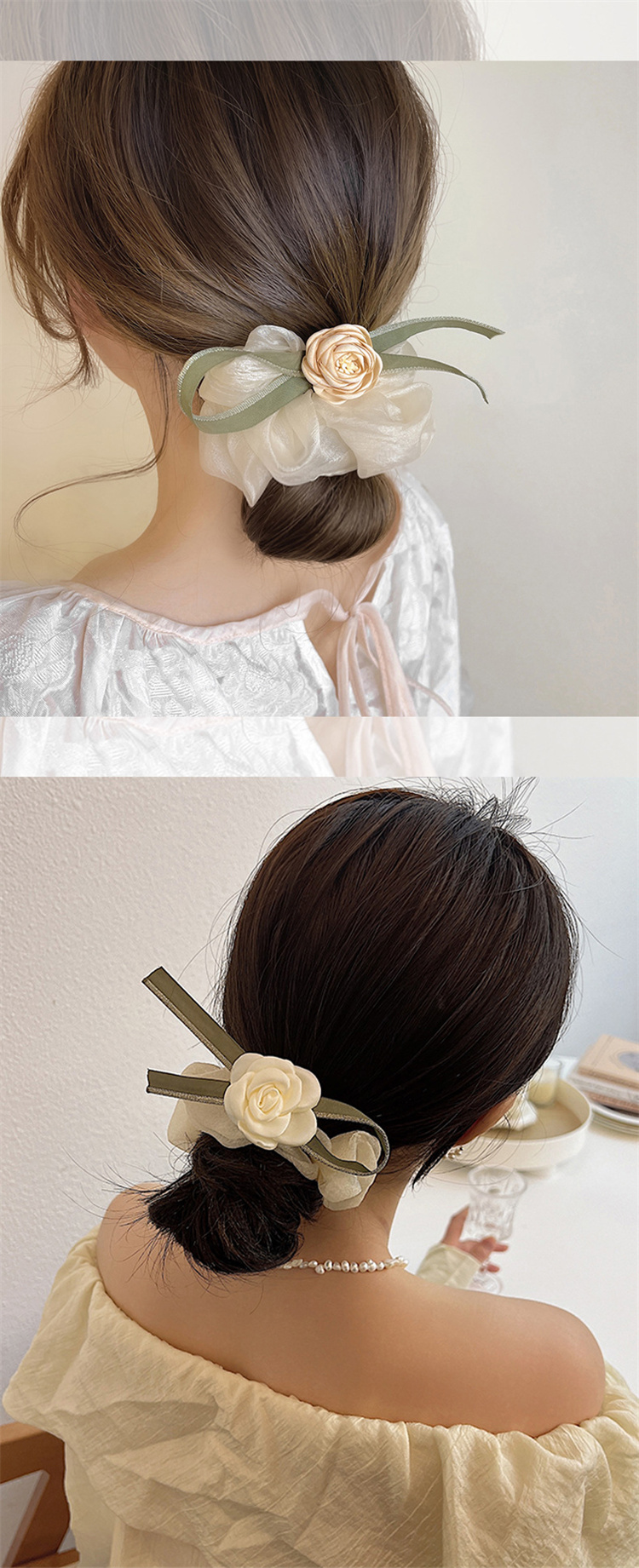Camellia fashion hair circle
