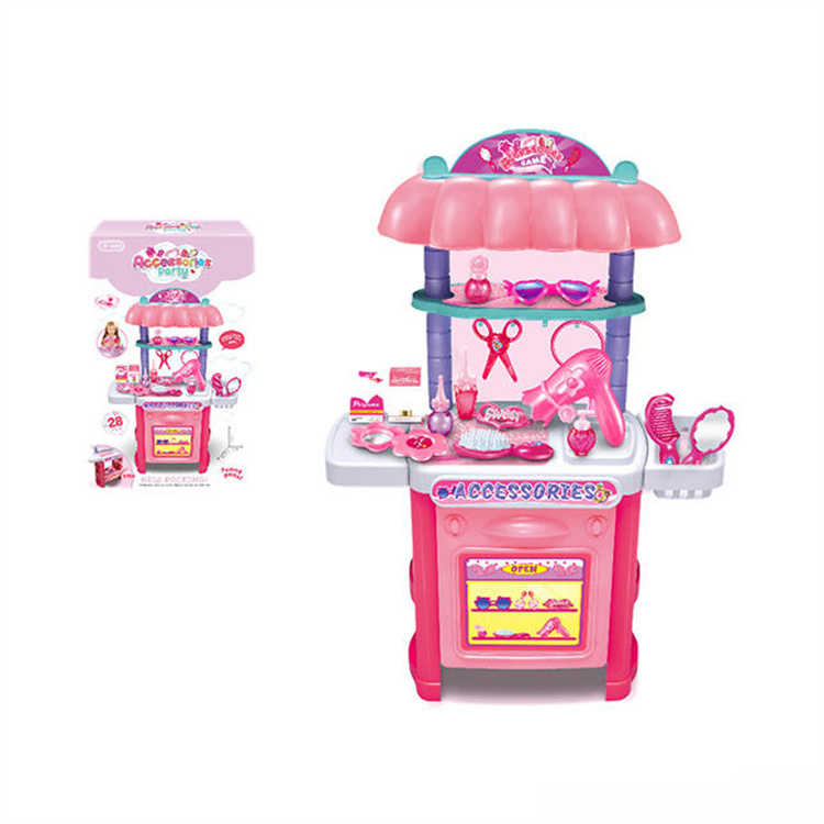 Girls fashion beauty dresser toy set