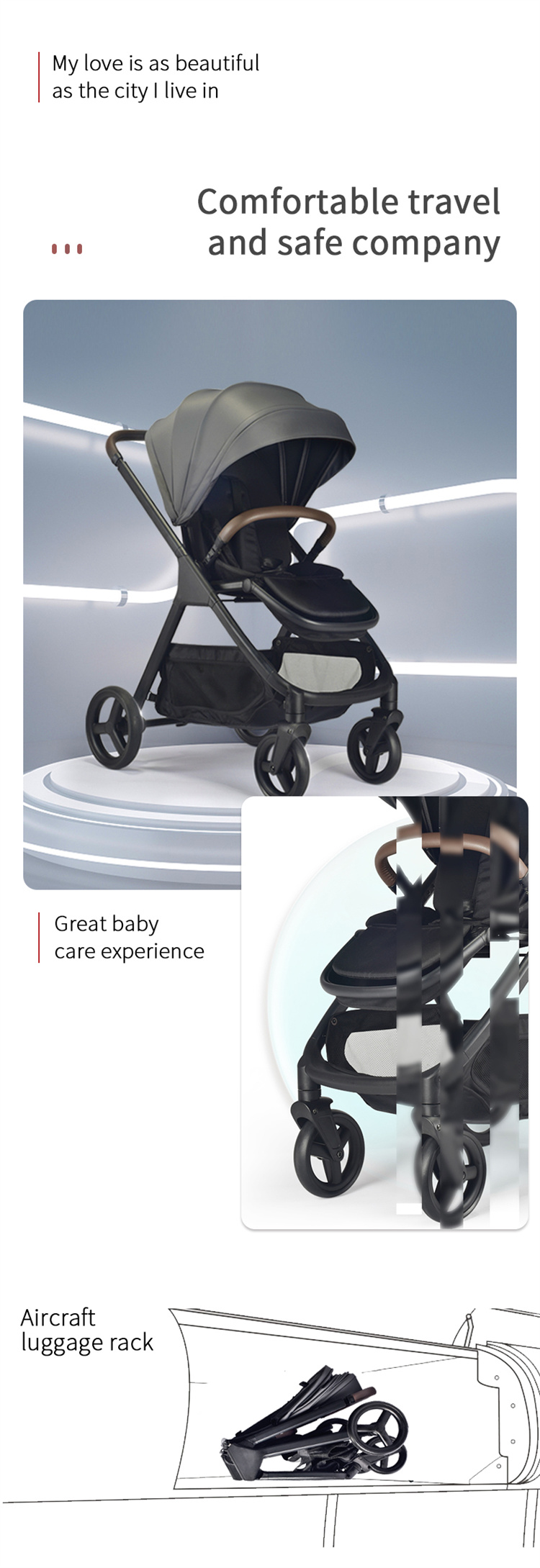 FENGRI Collapsible portable stroller