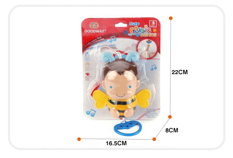 GOODWAY cartoon bee stroller pull rope toy